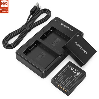Bộ 2 pin và đế sạc kép ravpower rp-bc023 tương thích fujifilm np-w126s