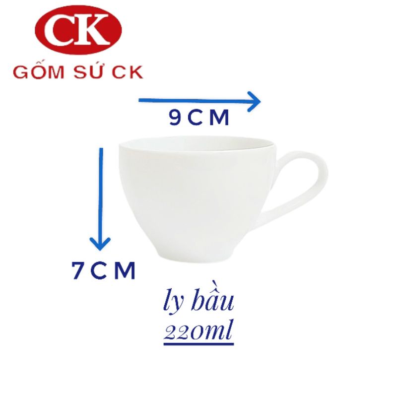 Set tách cafe hàng CK cao cấp kèm muỗng và dĩa kê 180ml, 220ml