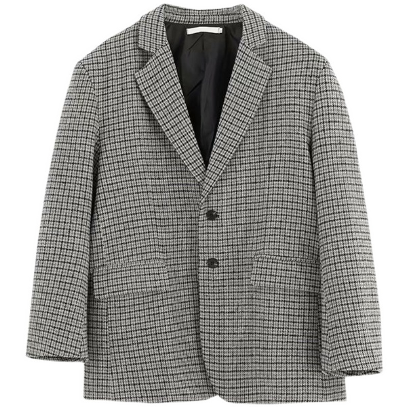 ✦ AFFLIGA ✦Áo khoác blazer dáng rộng phong cách retro Hàn Quốc thời trang chất lượng cao cho nam