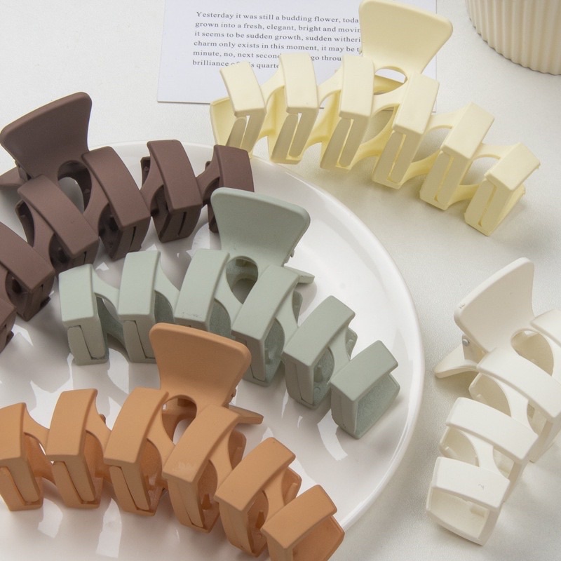 Kẹp Tóc Càng Cua Vintage Cỡ Lớn Phong Cách Hàn Quốc