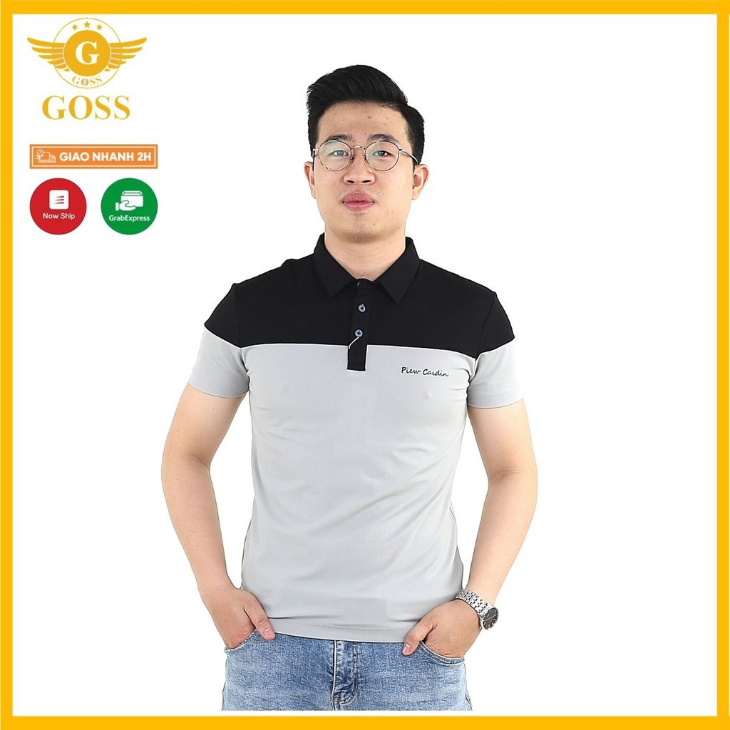 ⭐️HÀNG HIỆU⭐️Áo thun nam có cổ 2 màu - Áo phông polo nam cổ bẻ ngắn tay vải 100%cotton cao cấp chất mát GOSS 💯 ⚡