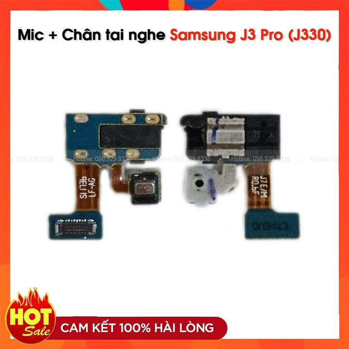 Micro và Chân Cắm Tai Nghe 3.5mm Samsung J3 Pro / J330 - Linh kiện zin bóc máy