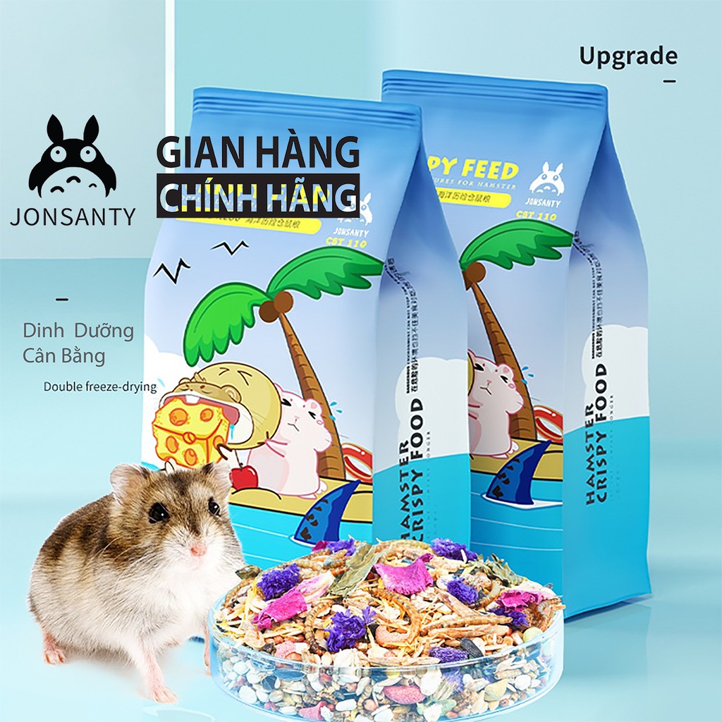 Thức ăn cho chuột Hamster Bear, Winter White, Robo, Campell vỗ béo phiêu lưu đại dương thương hiệu JONSANTY 908gr CTS110