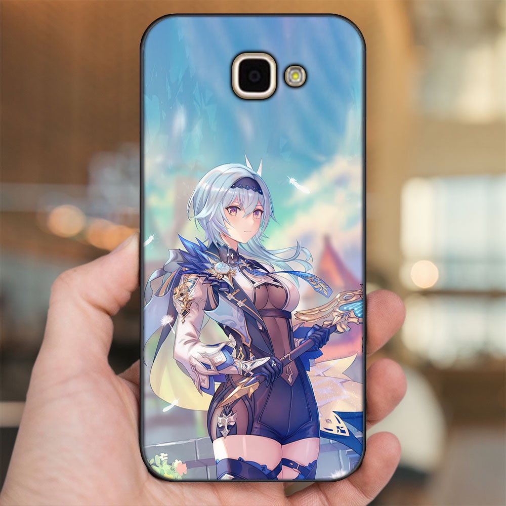 Ốp lưng Samsung A9 Pro viền đen in hình Eula Genshin Impact