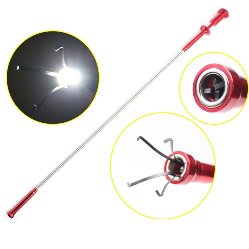 Dụng Cụ Nhặt Rác 4 Móng Linh Hoạt Có Đèn LED