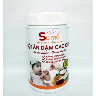 500gr BỘT ĂN DẶM cao cấp Su mô KHÔNG RAU CỦ
