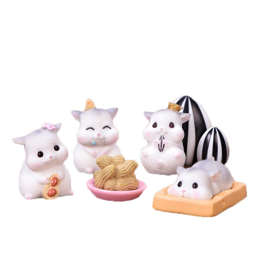 Đồ trang trí Chuột Hamster Hoạt Hình Dễ Thương Dùng Trang Trí Tiểu Cảnh
