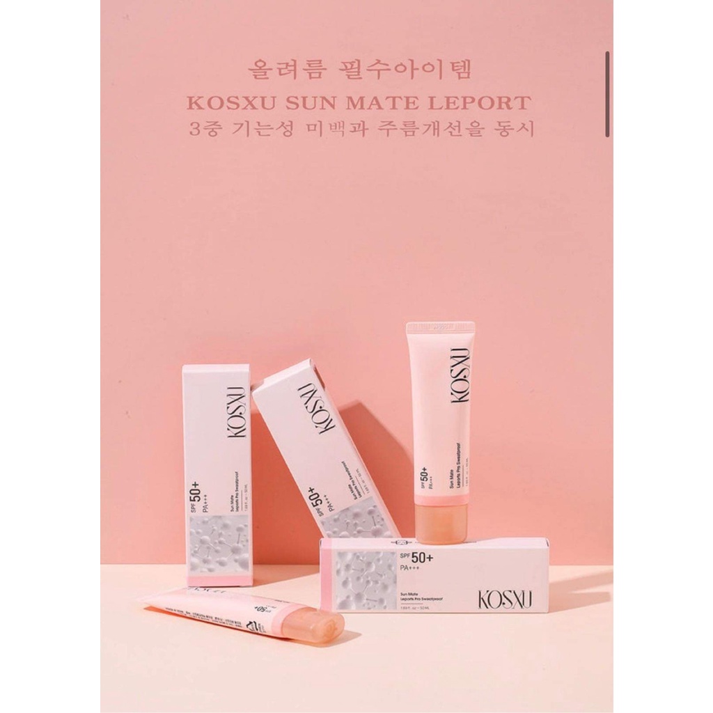 Kem chống nắng Kosxu Tặng Kem mắt dùng cho mọi loại da