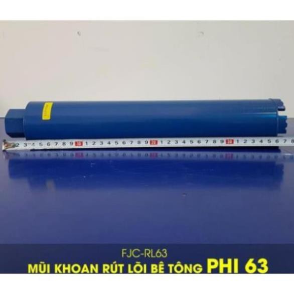 Mũi Khoan Rút Lõi Bê Tông phi 63 (Ø 63mm) FJC-RL63
