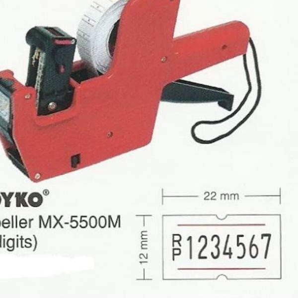 Công Cụ Nhãn Giá 1 Line 8 Digit Joyko Mx5500 M