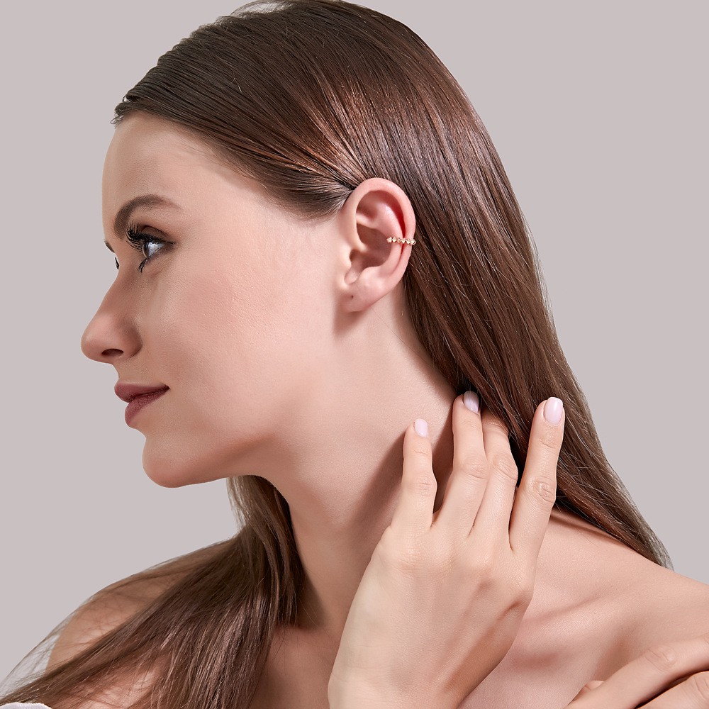 Bông Tai Hình Chữ U Kiểu Dáng Đơn Giản