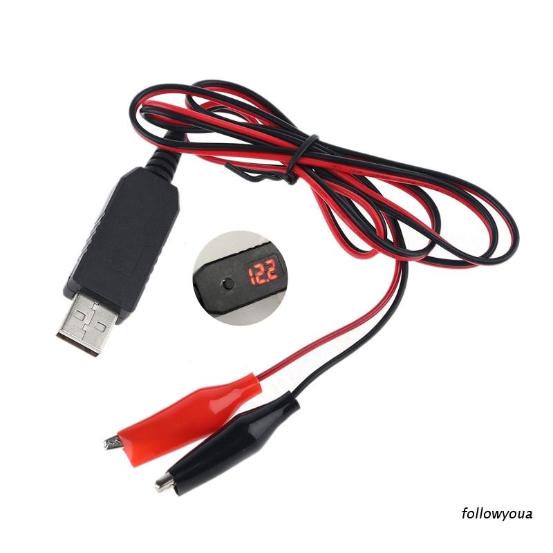 Set 4-8 cáp nguồn USB sang 5V 6V 8.4V 12V AA AAA 9V thông dụng