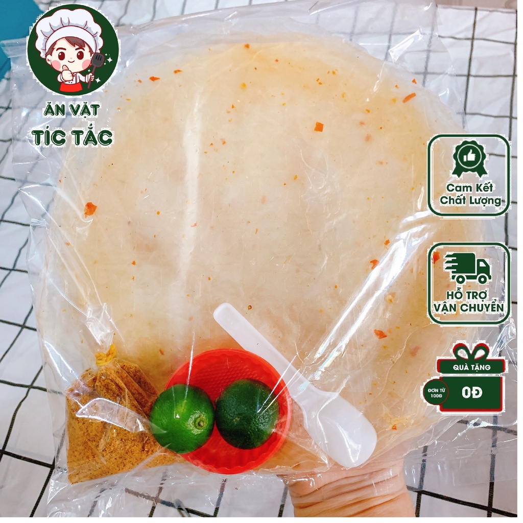 Bánh Tráng Dẻo Ớt Chấm Muối Nhuyễn Tắc Xanh Truyền Thống - Bánh Tráng Phơi Sương Long Điền