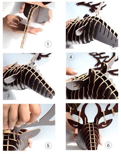 ĐẦU HƯƠU TREO TƯỜNG 5 màu😘 + MÓC TREO + ĐINH 💋