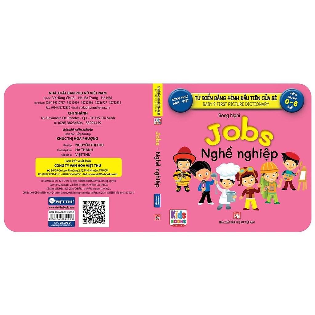 Sách - Baby'S First Picture Dictionary - Từ Điển Bằng Hình Đầu Tiên Của Bé - Nghề nghiệp - jobs