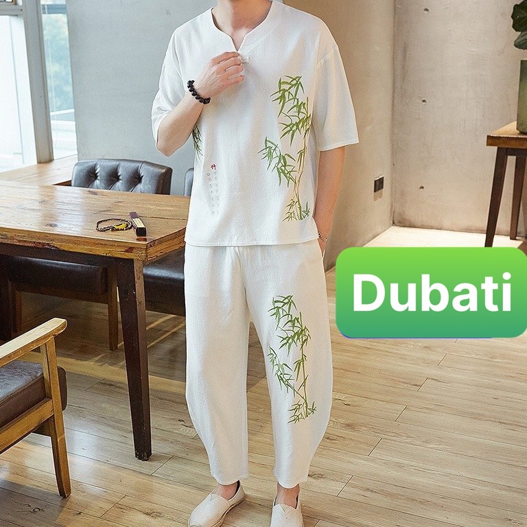 ĐỒ BỘ THỂ THAO TRÚC XANH, ĐỒ BỘ THỂ THAO NAM, CHẤT VẢI MỀM MỊN THOÁNG MÁT SANG CHẢNH VIP PRO- DUBATI FASHION