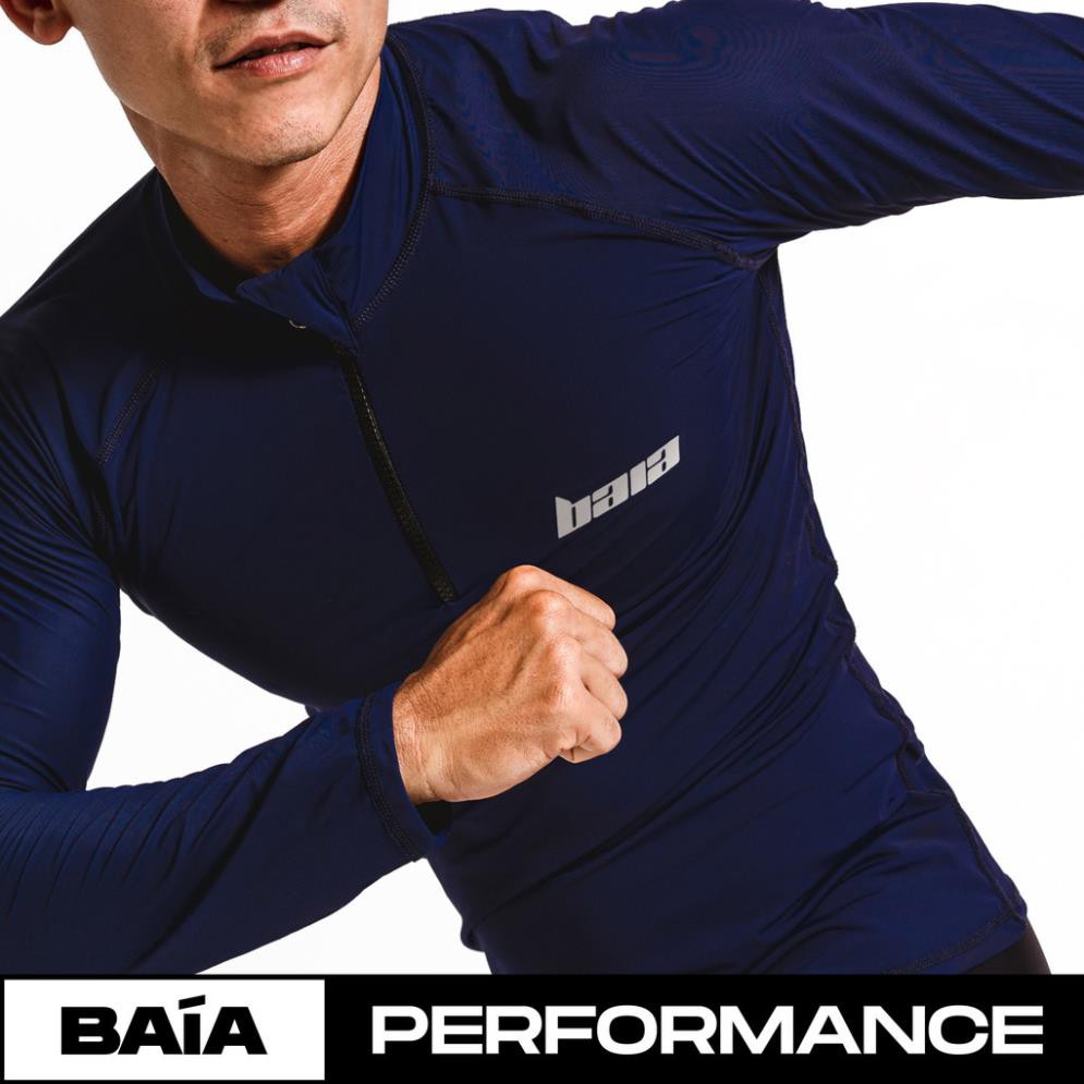 Áo bơi dài tay nam - BAÍA Performance - Màu xanh 👙