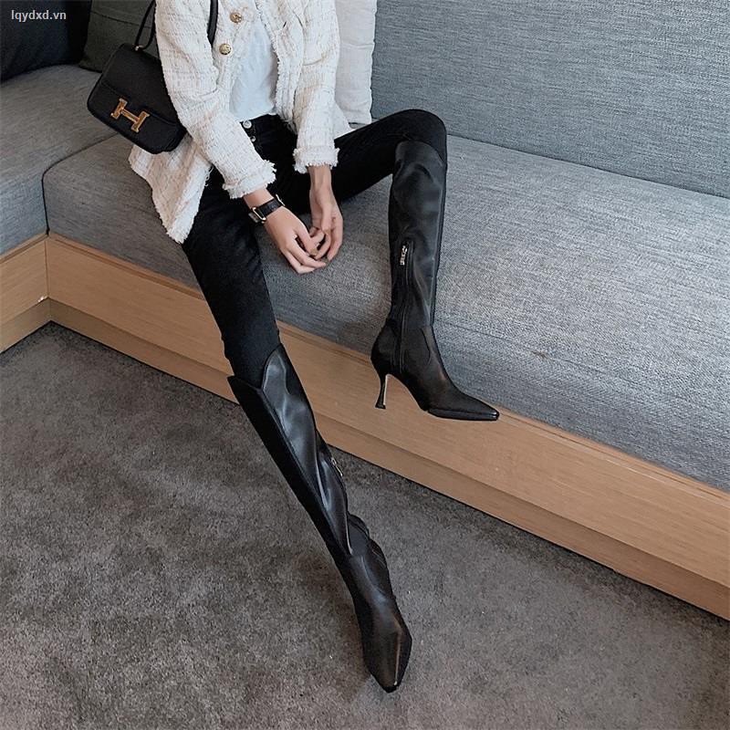 Giày Bốt Cao Gót Mũi Nhọn Xinh Xắn Theo Phong Cách Thời Trang Mới Dành Cho Nữ