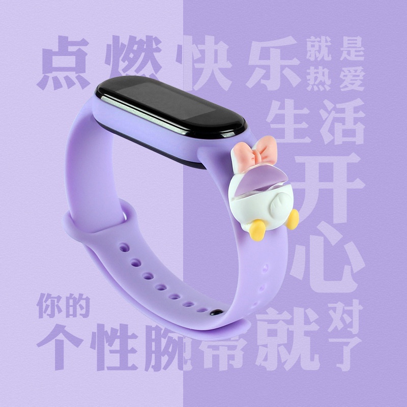 XIAOMI Dây Đeo Thay Thế Chất Liệu Silicone Cho Mi Band 5 4/3 Mi Band 6