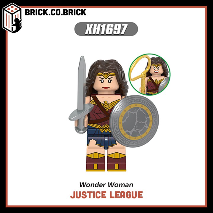 Liên Minh Công Lý Justice League BatMan Cyborg AquaMan Flash Mera Mô Hình DC Minifig Super Hero Siêu Anh Hùng X0312