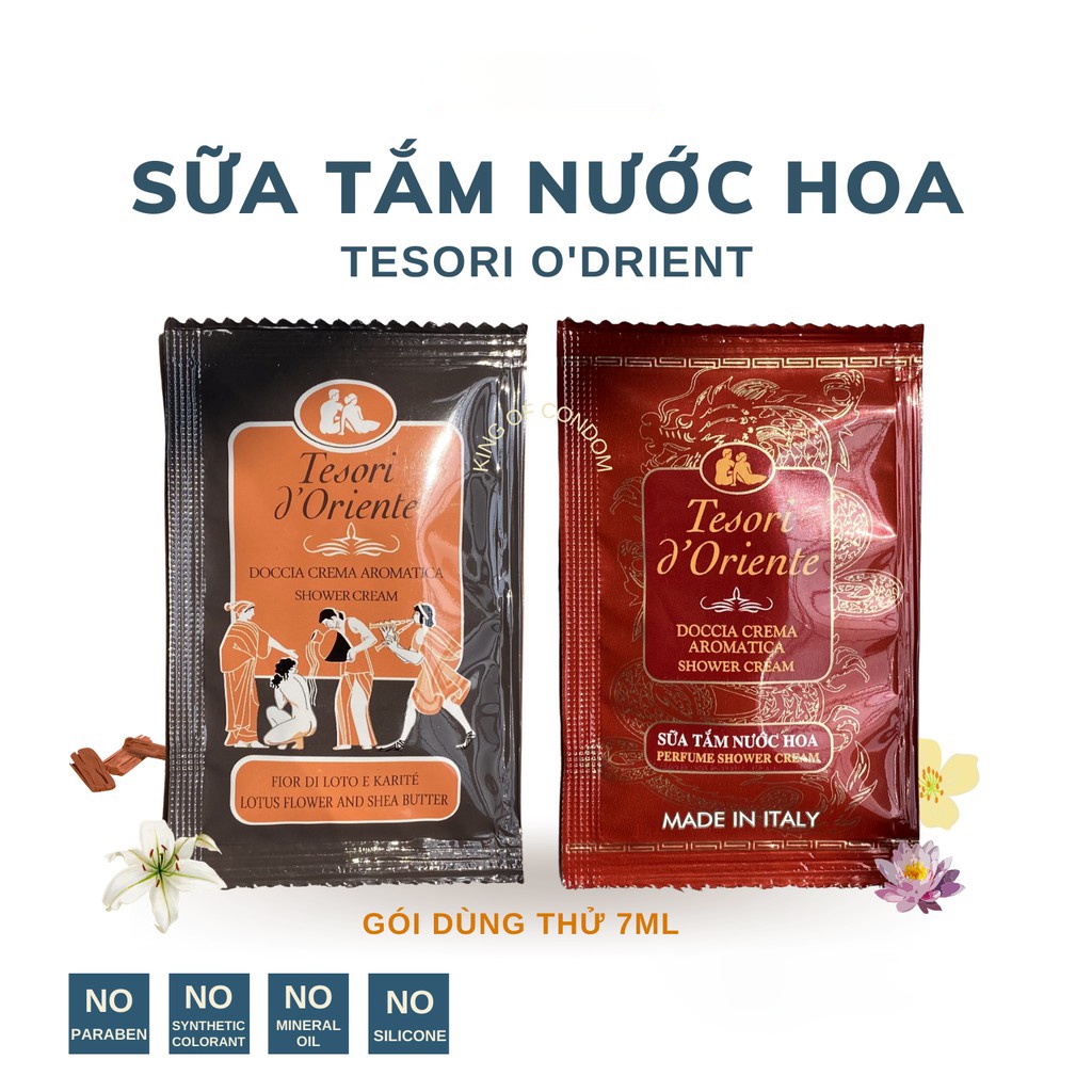 Sữa tắm nước hoa Ý Tesori d'Oriente chính hãng 7ml