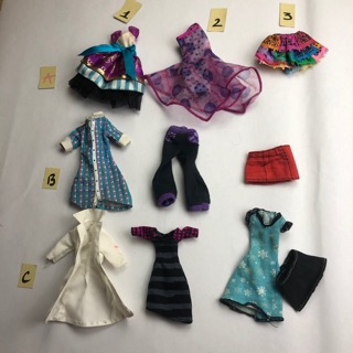 MH Đầm cho bíp bê monster high eah