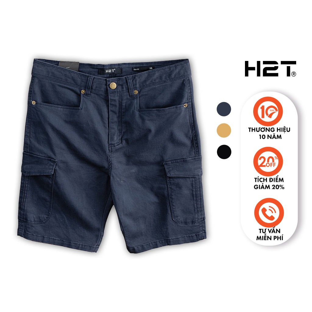 Quần Short Nam H2T Thiết Kế Basic Đơn Giản Thanh Lịch, Dễ Phối ,Chất Vải Dày Dặn 1114, 0719
