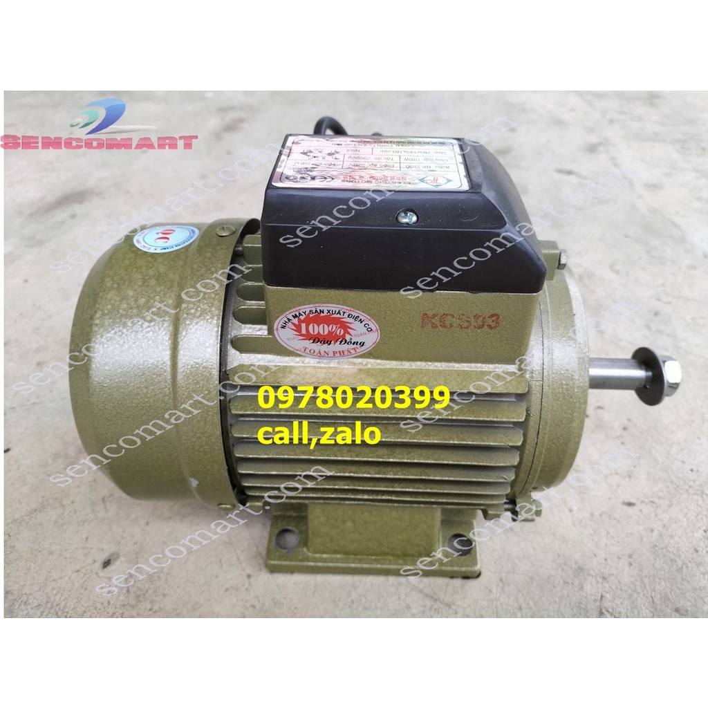 Motor động cơ điện 1pha dùng điện  220v ,1,1kw tốc nhanh