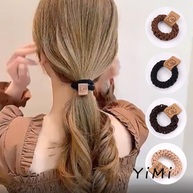 Dây Buộc Tóc Cao Su Dày Co Giãn Tốt Thiết Kế Đơn Giản Thời Trang Xinh Xắn