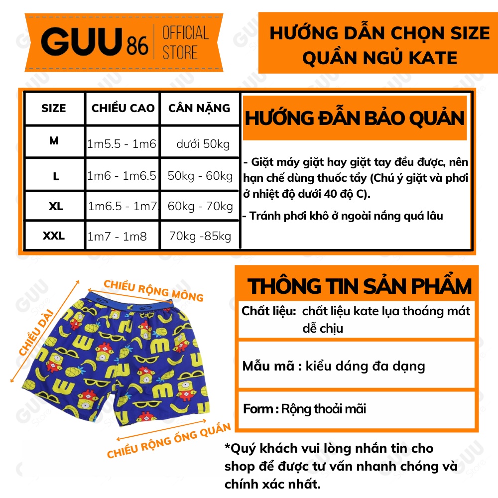 Quần đùi nam mặc nhà lưng xì vải kate chất lượng, quần short nam mặc nhà ngủ đem lại cảm giác mát mẻ thoải mái