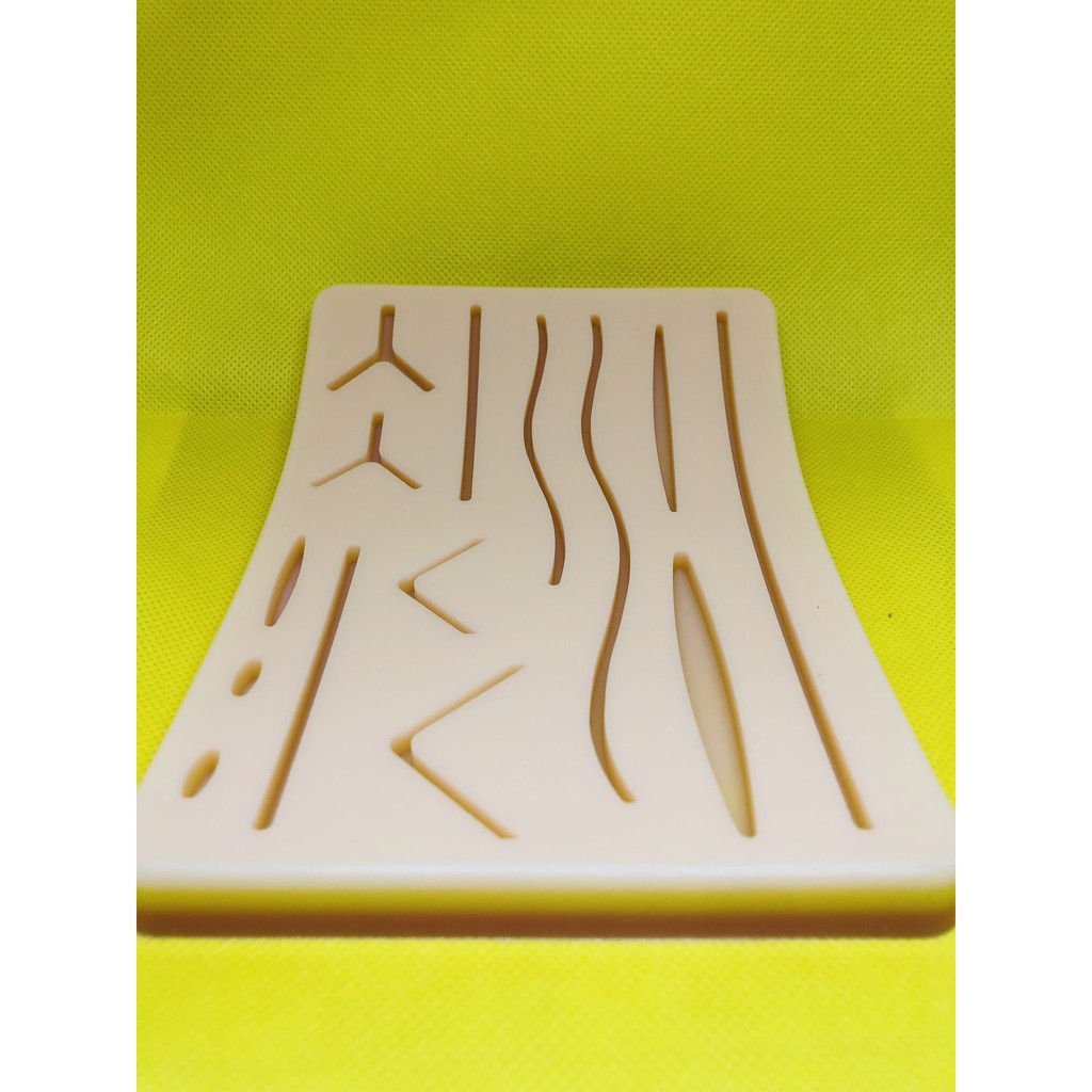 Da Gỉa Tập Khâu Vết Mổ Bằng Silicon Chuyên Dụng Thực Tập Khâu Chỉ Cho Sinh Viên Y Khoa