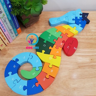  Bộ Đồ Chơi Ghép Hình CHữ Và SỐ Hình Con Cá Ngựa 