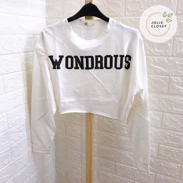 Áo Thun Croptop Tay Dài Quảng Châu Nhiều Màu