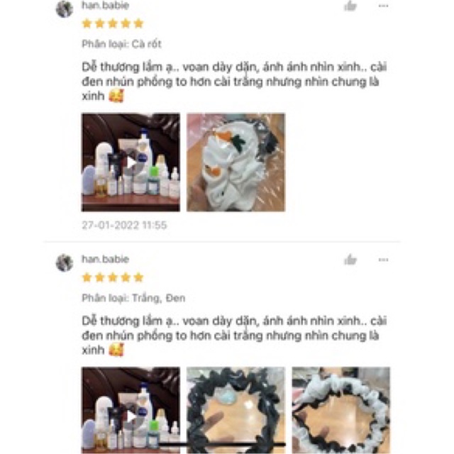 [Hàng thiết kế] Scrunchies cột tóc, buộc tóc hoạ tiết hoa cúc trắng dễ thương dành cho bạn nữ handmade