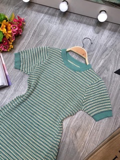 Váy len body màu xanh cốm ( kèm video, ảnh thật)