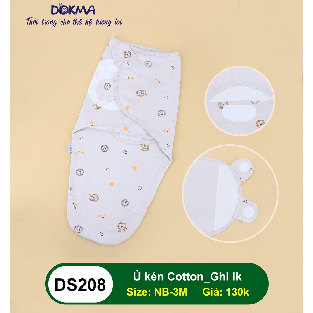 💥[FREESHIP50k] Ủ kén cho bé sơ sinh cotton Dokma