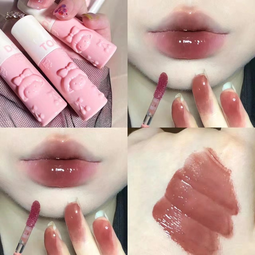 Son bóng TOOTDODO dạng lỏng lâu trôi màu sắc tươi sáng chất lượng cao Màu Nude Nhạt Mềm Mượt Dưỡng Môi Chống Thấm Nước Hàng Nội Địa Trung