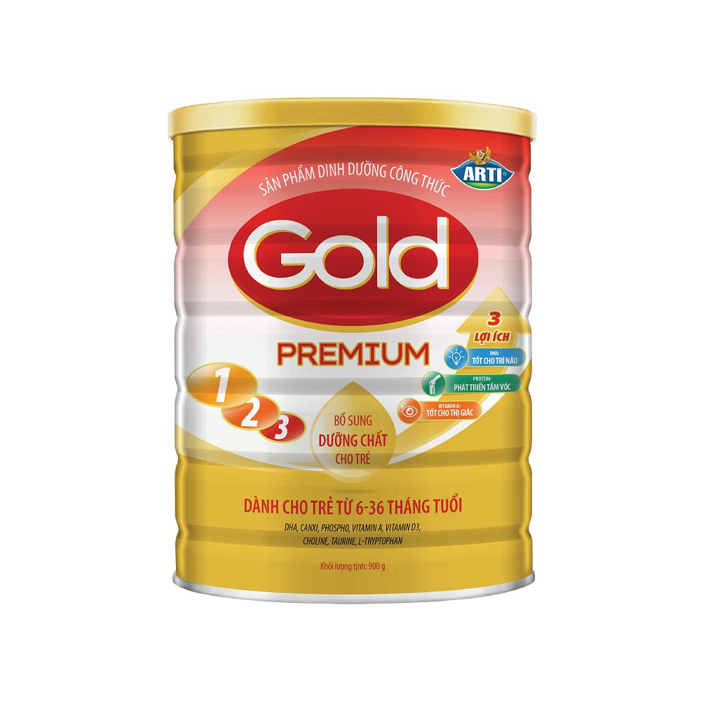 [Siêu ưu đãi] Sữa Arti Gold Premium 123 - 900G -  chính hãng date mới