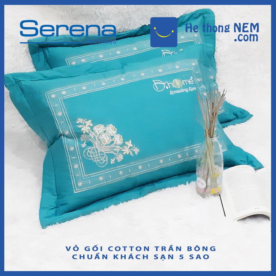 Vỏ Gối Nằm SERENA Áo Gối Cotton Cao Cấp Bộ Vỏ Áo Gối Chần Bông Chuẩn Khách Sạn 5 Sao - Hệ Thống Nệm