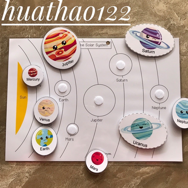 Học liệu cho bé: Hệ mặt trời cho bé