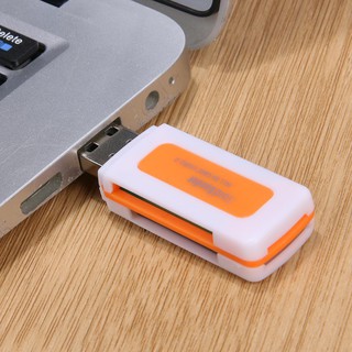 High Mini USB2.0 4 Card Slots Smart Card Reader SD/MMC TF MS M2 Card Reader