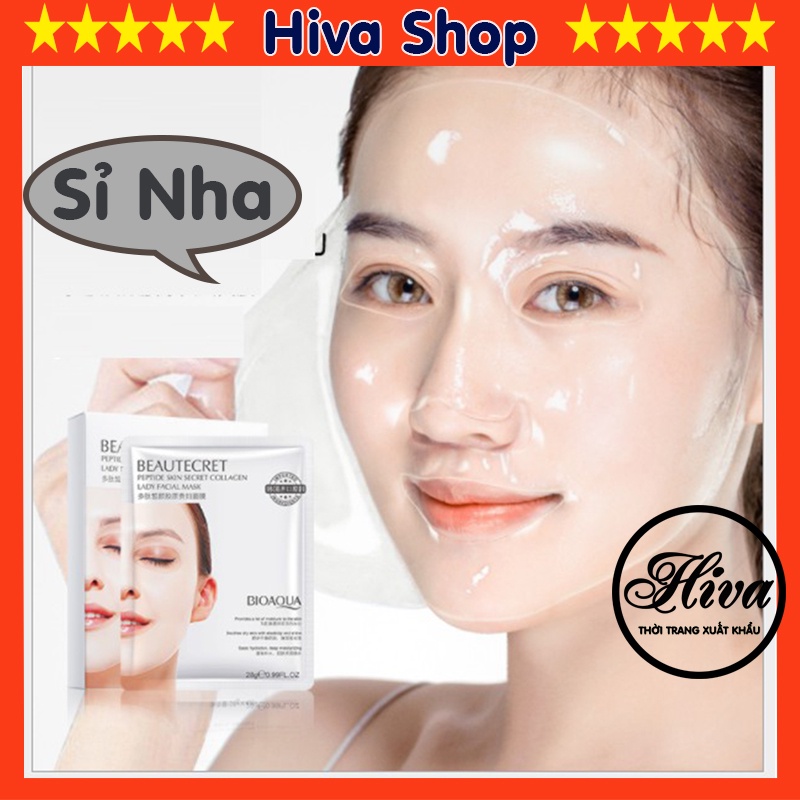 Sỉ Mặt nạ thủy tinh mỹ phẩm Bioaqua chính hãng - Thạch collagen Beautecret