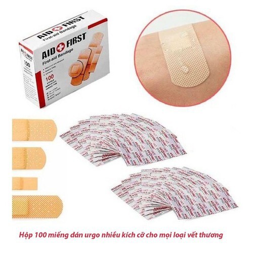 HỘP 100 MIẾNG BĂNG KEO CÁ NHÂN SIÊU DÍNH BẢO VỆ VẾT THƯƠNG HÀNG NỘI ĐỊA NHIỀU KÍCH CỠ