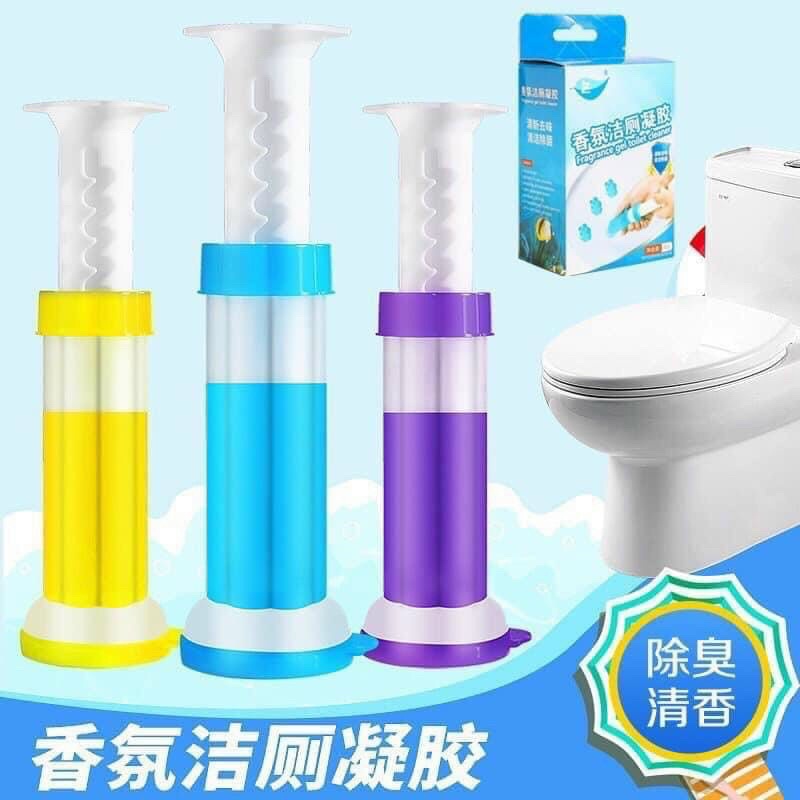 Gel khử mùi nhà tắm hình bông hoa,12 bông hoa một ống gel