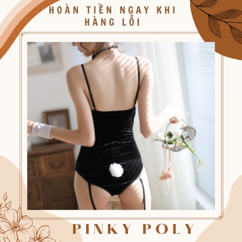 Cosplay Thỏ Ngọc Sexy Full Phụ Kiện, Set cosplay thỏ ngọc vải nhung cao cấp quyến rũ PinkyPoly CP14 | BigBuy360 - bigbuy360.vn