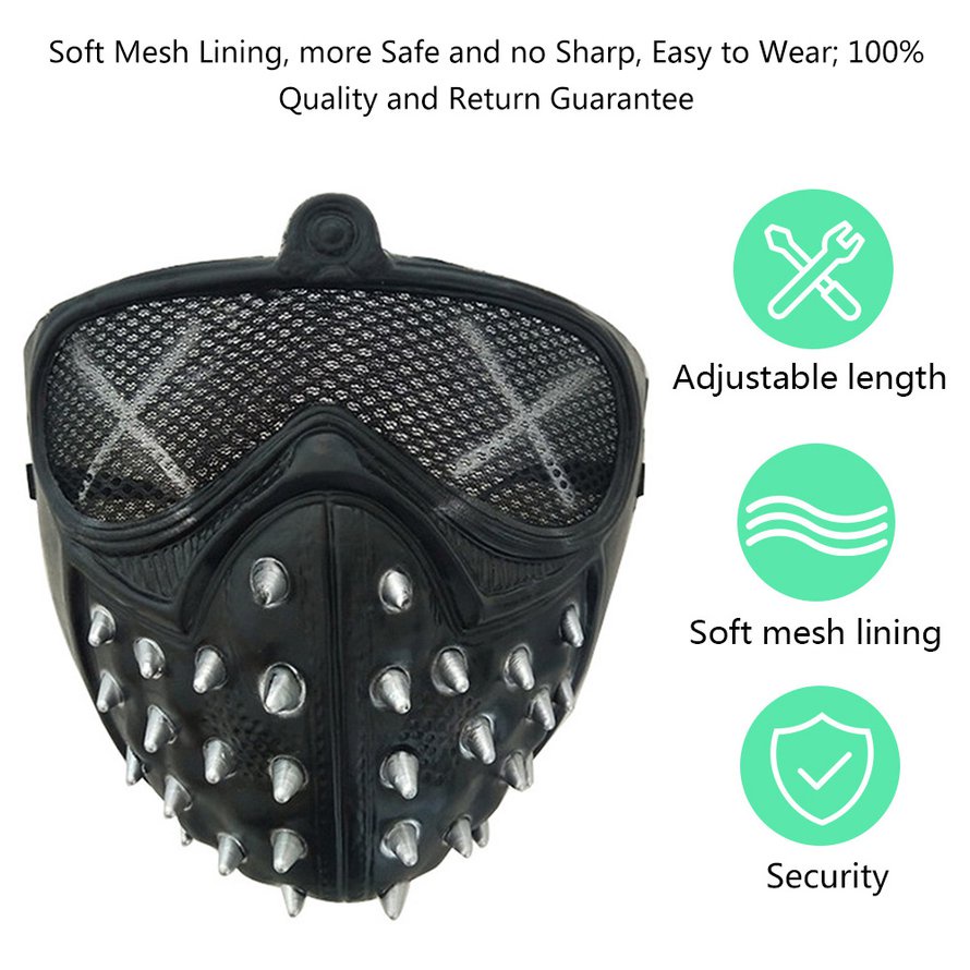 Halloween Punk Devil Cosplay Mặt nạ Ma Các bước Hóa trang Đường phố Mặt nạ Tử thần