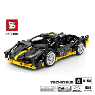 Đồ chơi lắp ráp xe technic mô hình xe thể thao lamborghini siam - sy block 8154