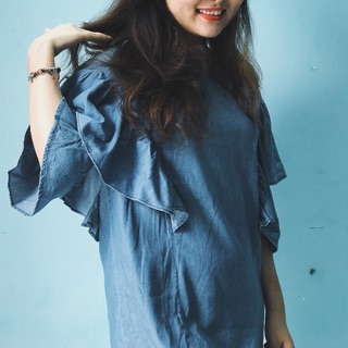 Clip thật - đầm cánh tiên hiệu pull & bear authentic 100%