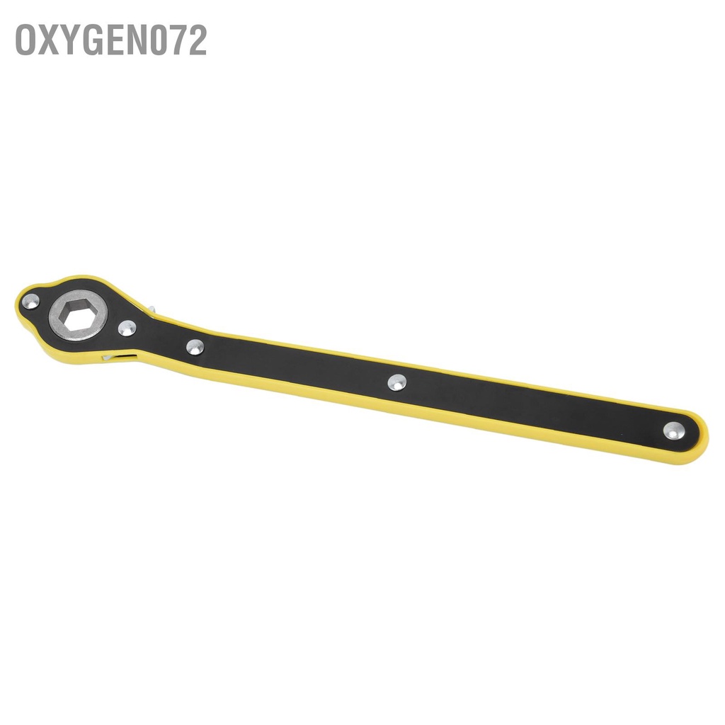 Oxygen072 Ratchet Spanner High Strength Labor Saving Hex Scissor Jack Wrench with Ergonomic Handle Cờ lê-Cờ lê xoay đầu 360 độ