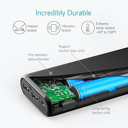 [Mã ELAK045 giảm 5% đơn 999K] Pin sạc dự phòng ANKER PowerCore 15600 mAh - A1252